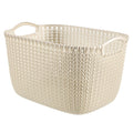 Curver opbergmand knit-look 19l wit