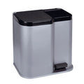 Curver Duo-Treteimer 15 l + 6 l silber/schwarz