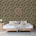 Tapete „Dutch Wallcoverings“ mit Palmenmotiv in Gold und Schwarz
