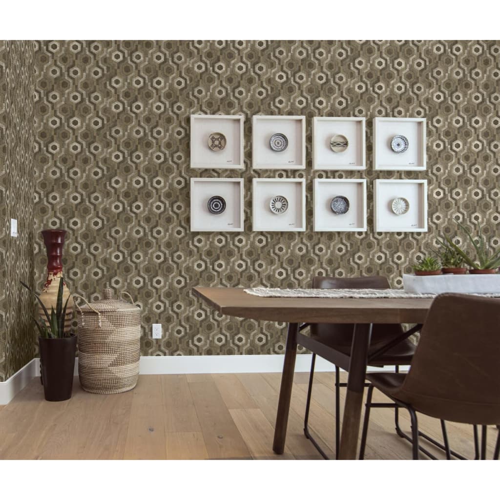 Tapete von DUTCH WALLCOVERINGS, galaktische Braun-Weiß