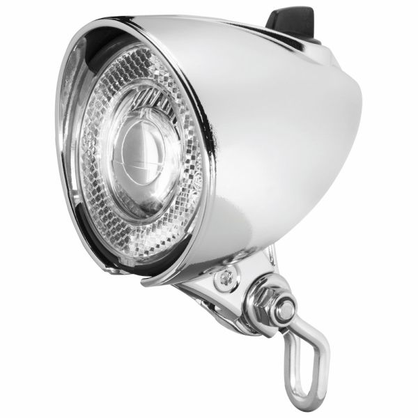 Scheinwerfer Busch und Müller Lumotec Classic N Retro Look 25 Lux - Edelstahl