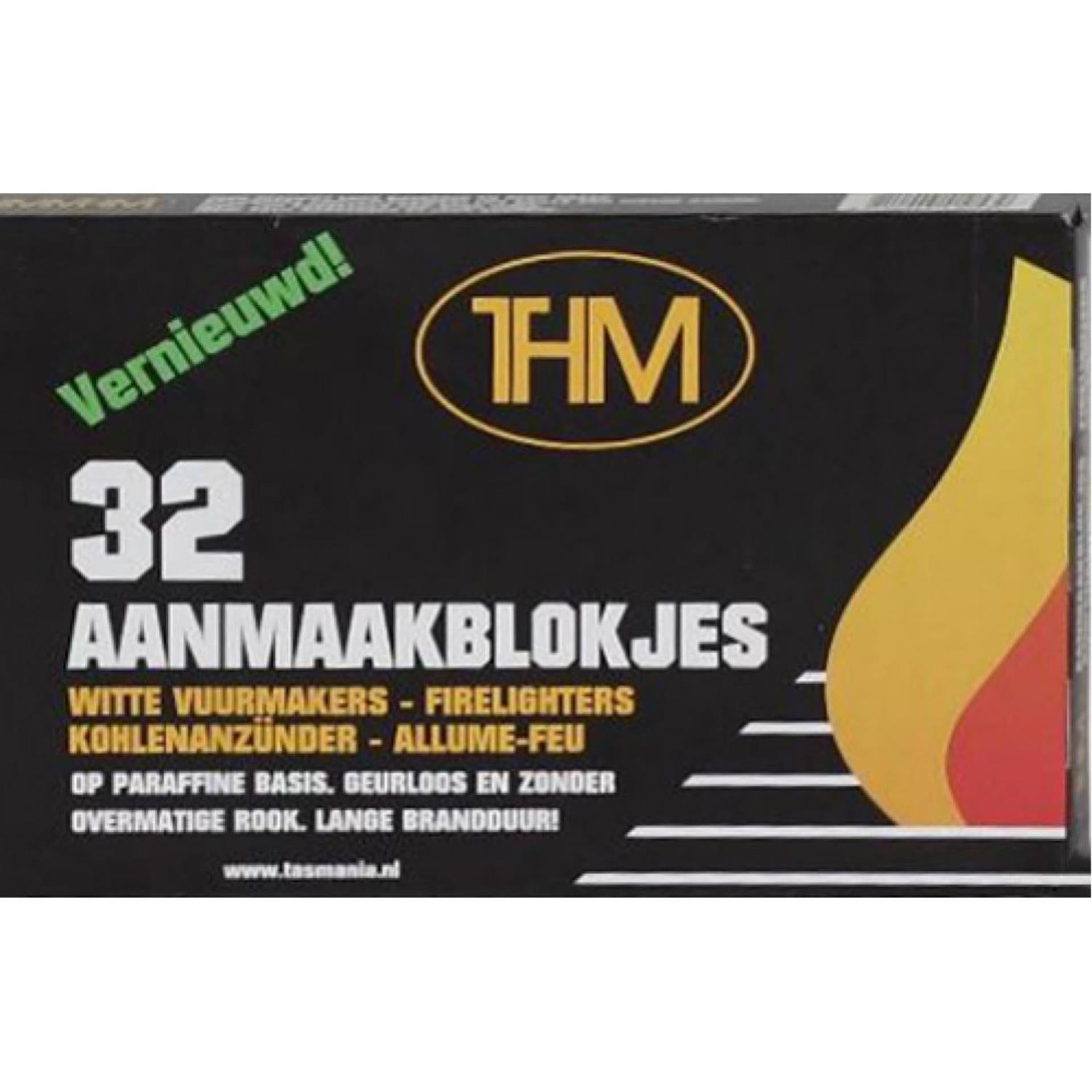 Thm aanmaakblokjes wit pak a 32st