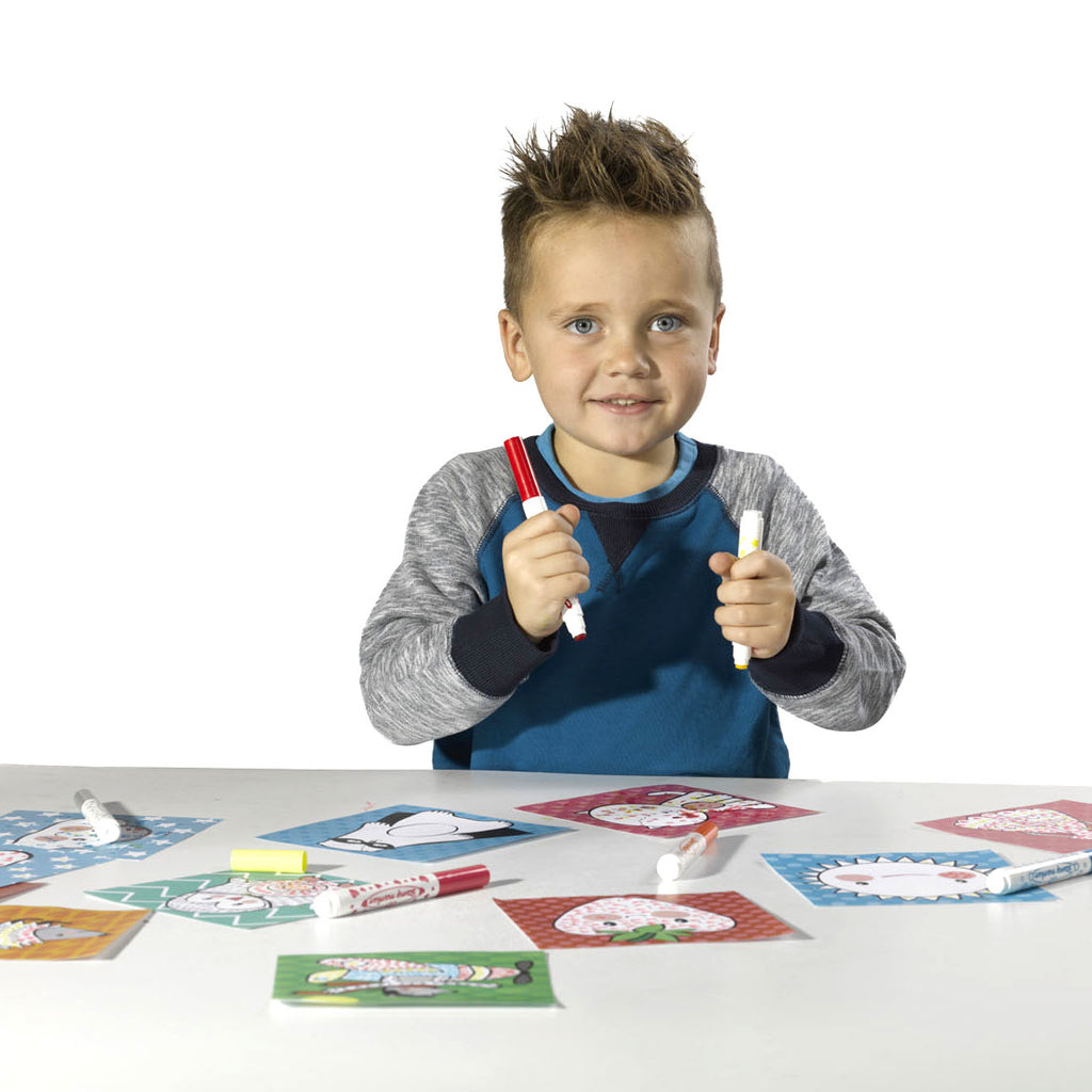Ses stempelen met stiften