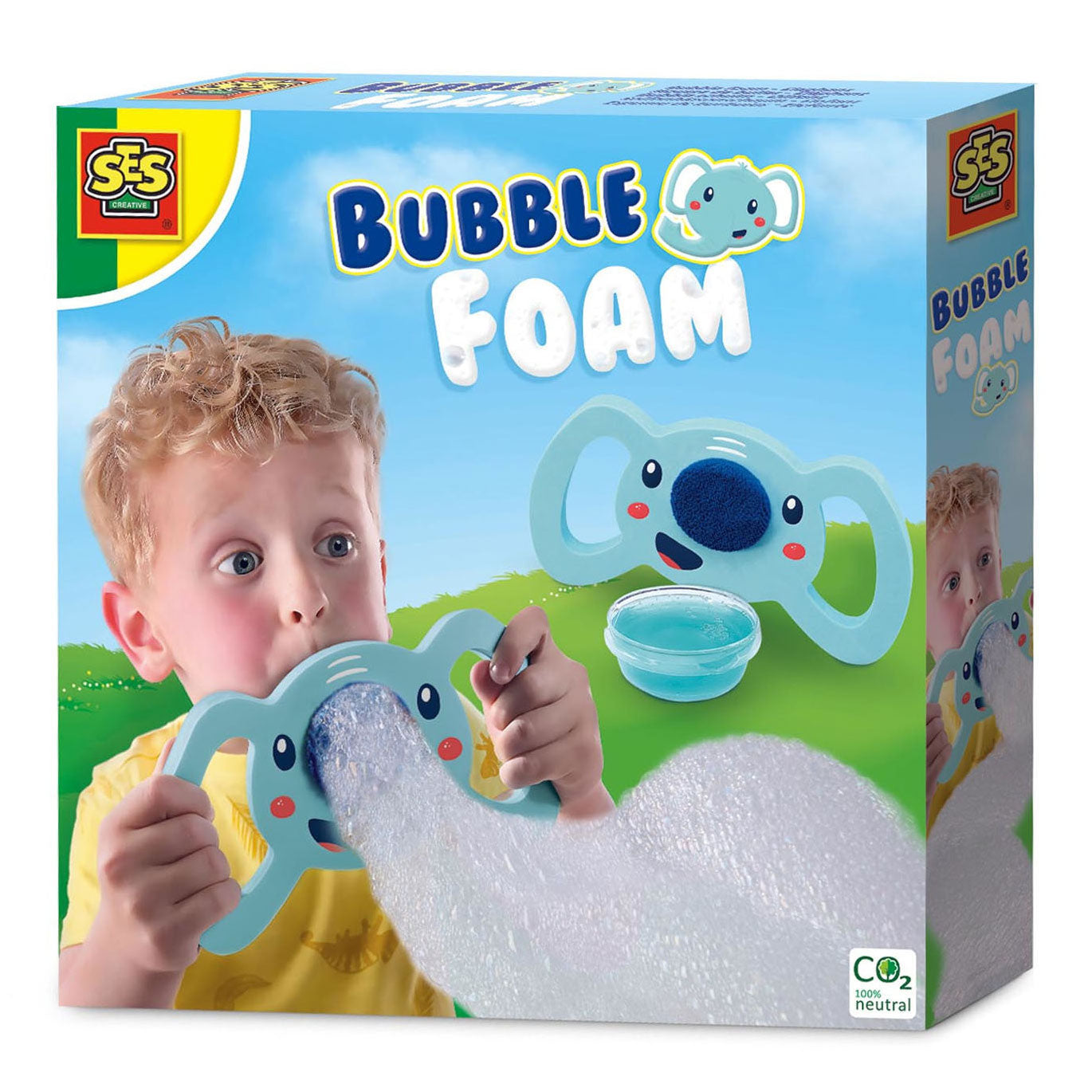 Ses bubbel schuim - olifant