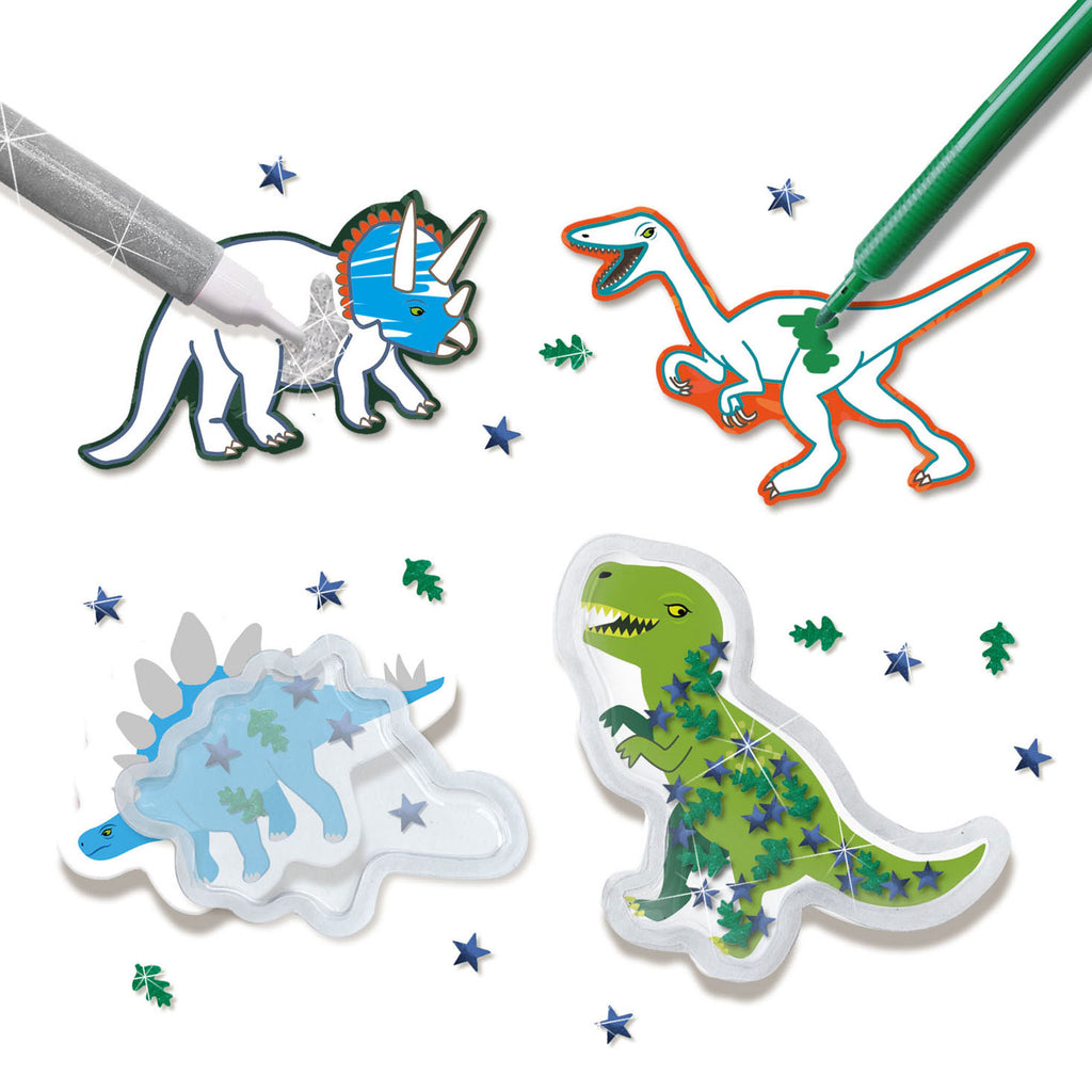 Ses dino stickers maken | 8 stuks