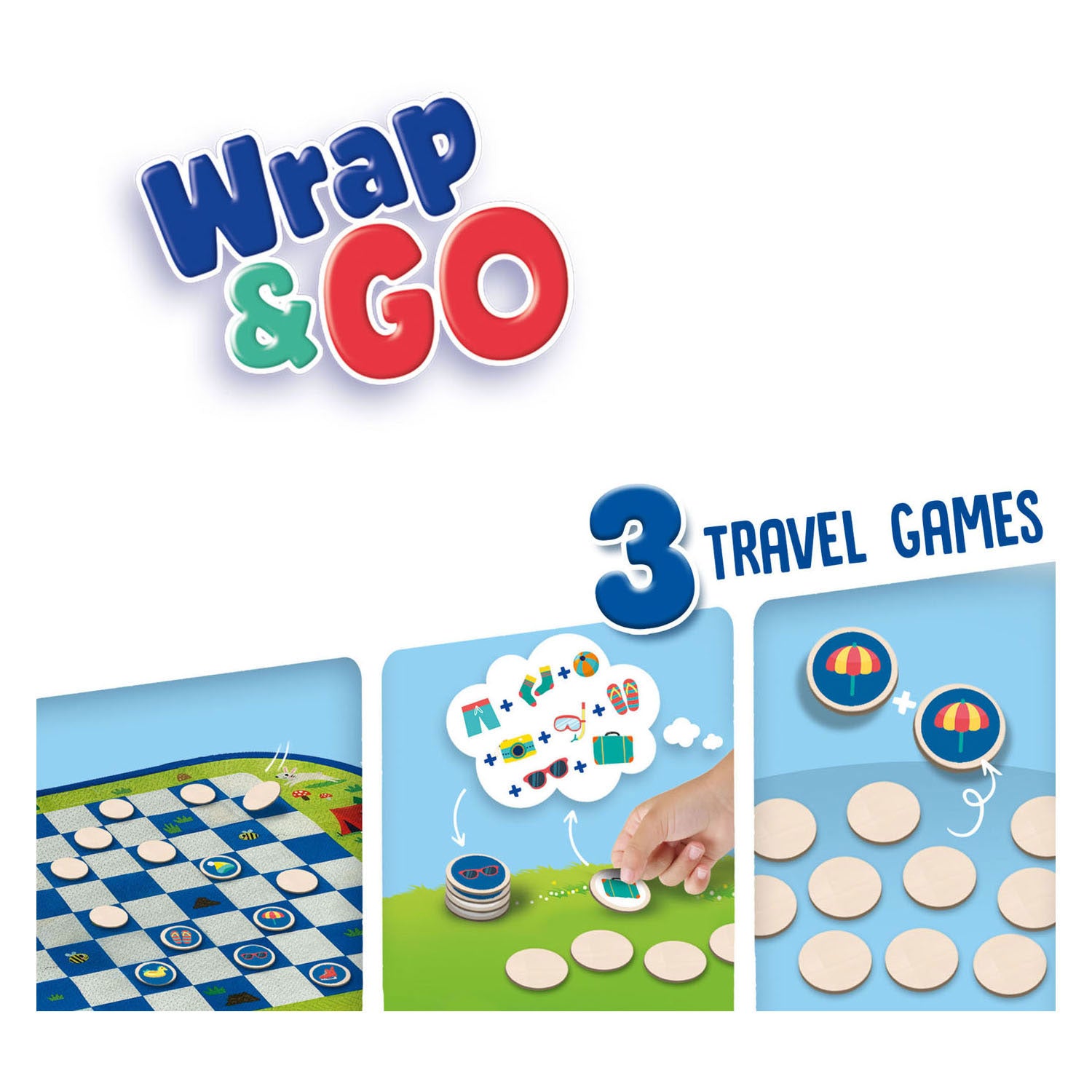 SES wrap en go reisspellen, 3in1