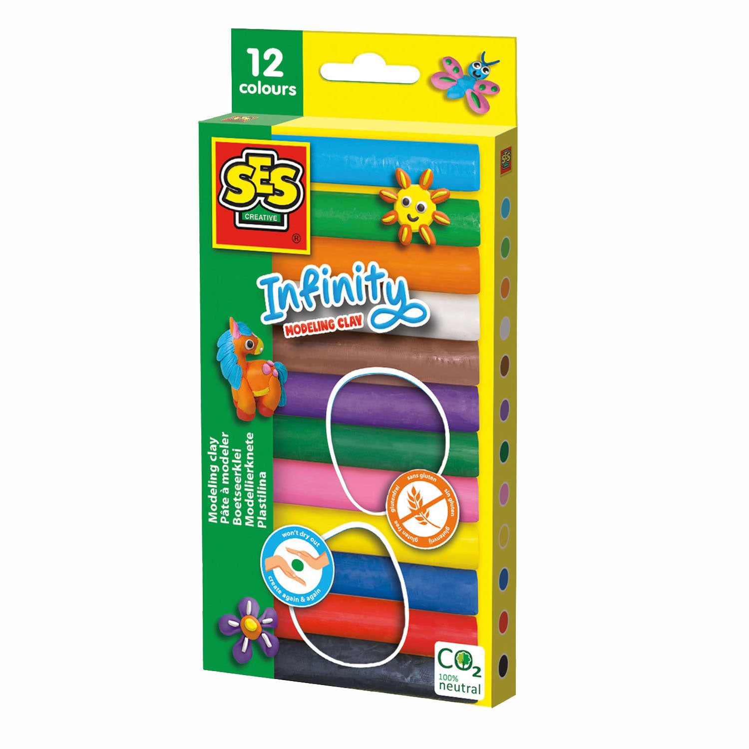 SES Infinity Modelliermasse - 12er-Pack (180 g)
