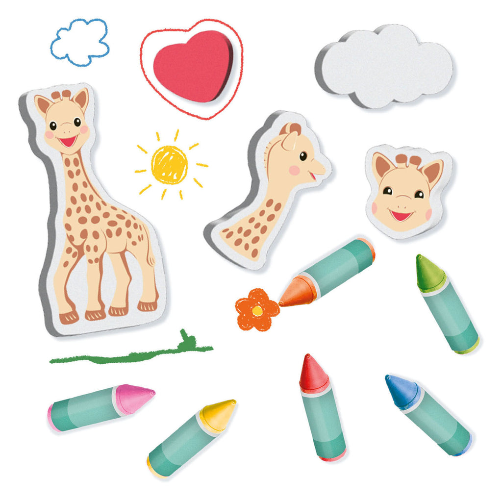 SES Sophie La Girafe Bademalstift mit Formen