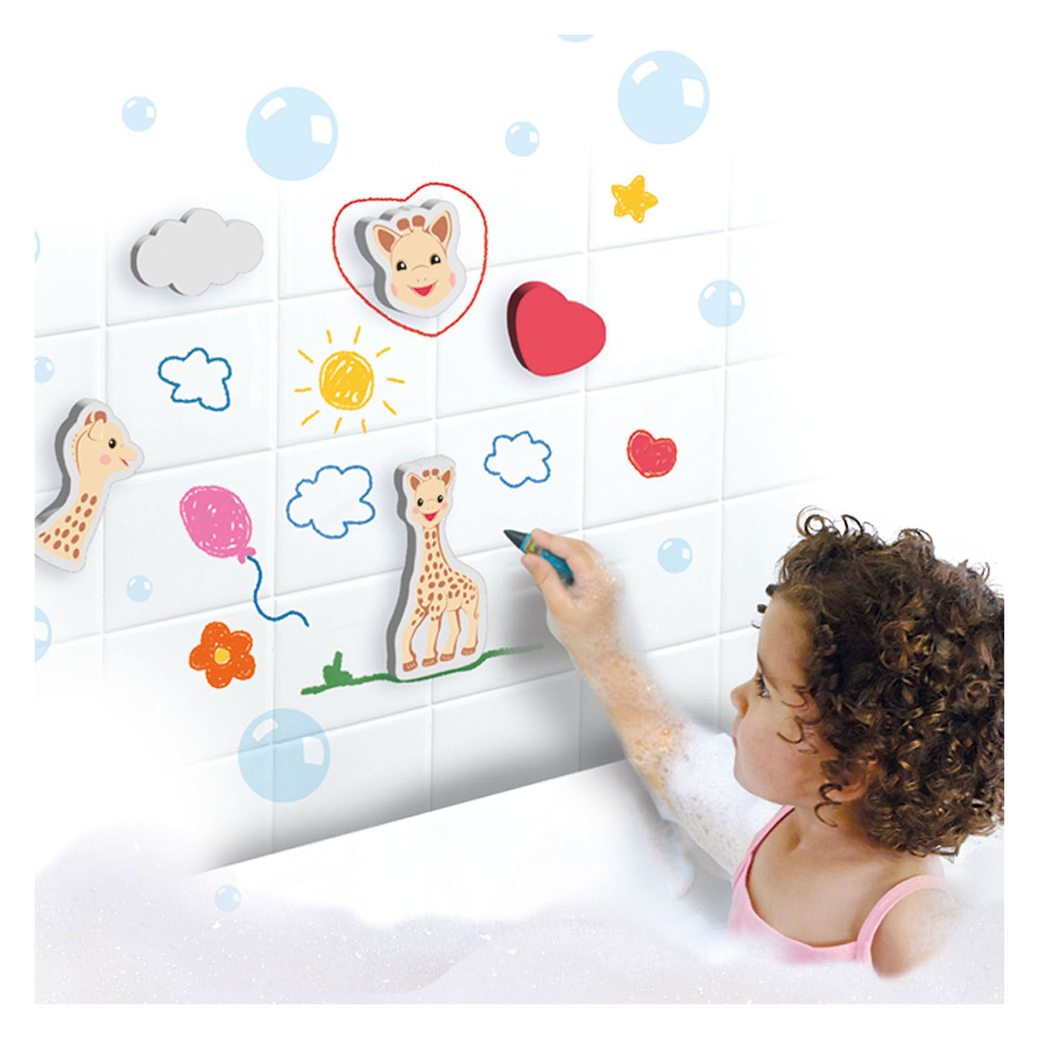 SES Sophie La Girafe Bademalstift mit Formen