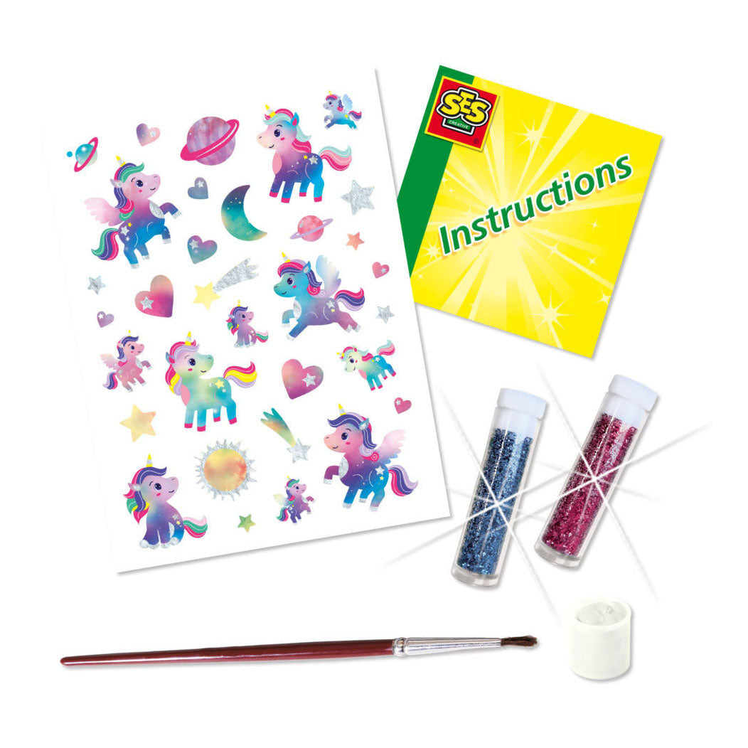 SES Einhorn-Galaxie-Tattoos