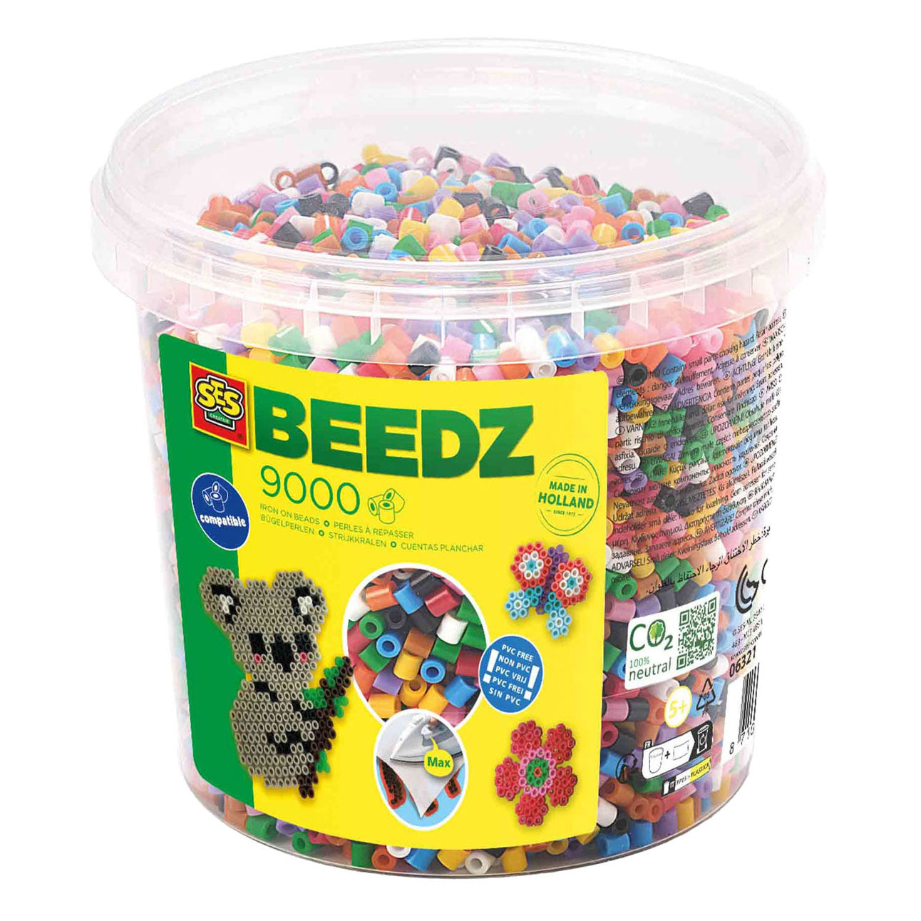 SES Mix-Bügelperlen, 9000 Stück.
