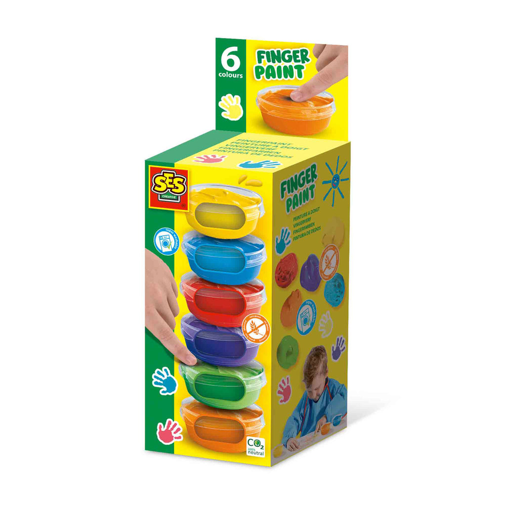 Ses Fingerfarben, 6 Farben x 45 ml