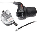 Shimano Nexus SL-3S42E 3-Gang-Schalthebel mit Zügen und Clickbox – schwarz