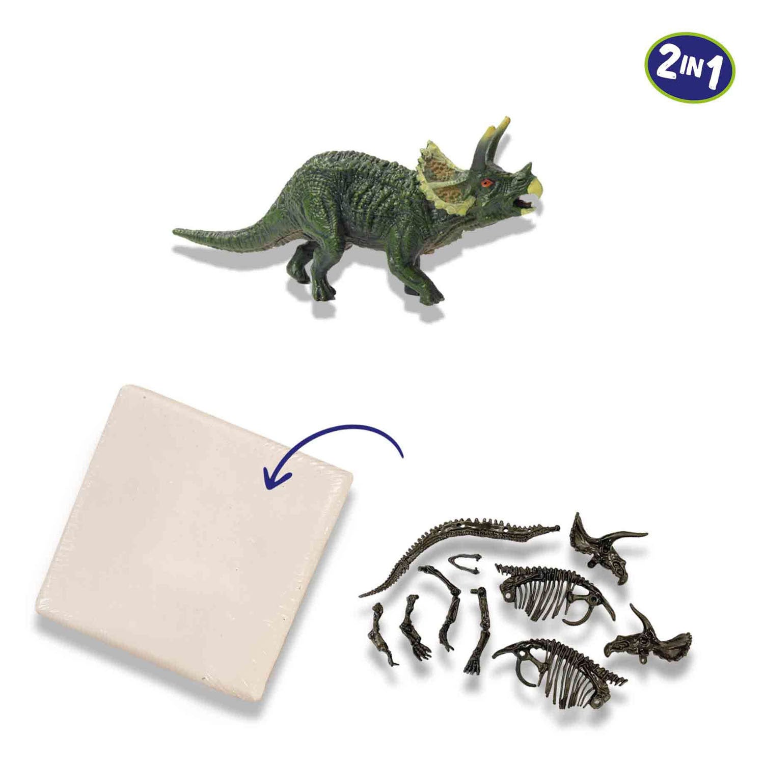 SES Explore Dinosaurier- und Skelettausgrabung 2-in-1 - Triceratops