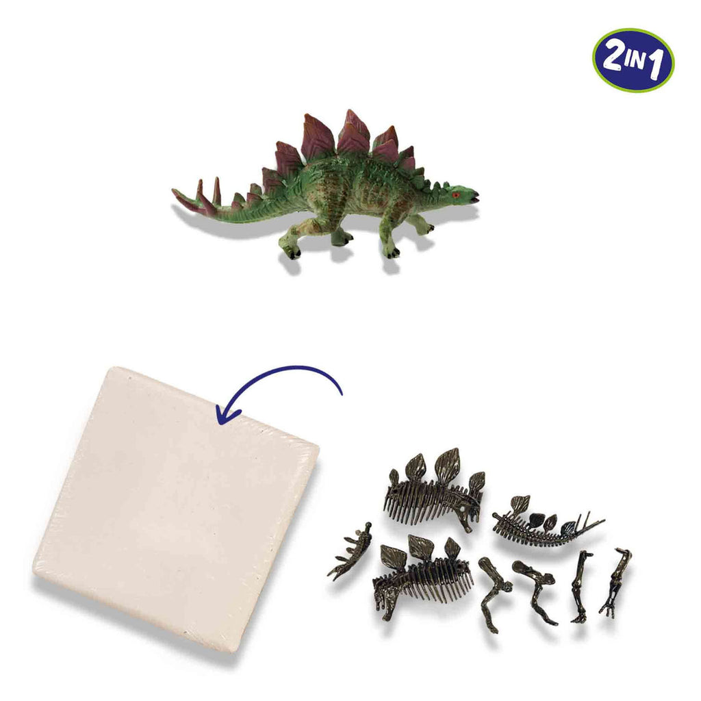SES Explore Dino and Skeleton Dig 2-in-1 - Stegosaurus