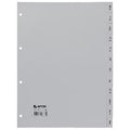 Monthly divider hetzel 256585 grijs pp (polypropeen)