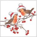 Ambiente servetten 33cm christmas robins white fsc mix