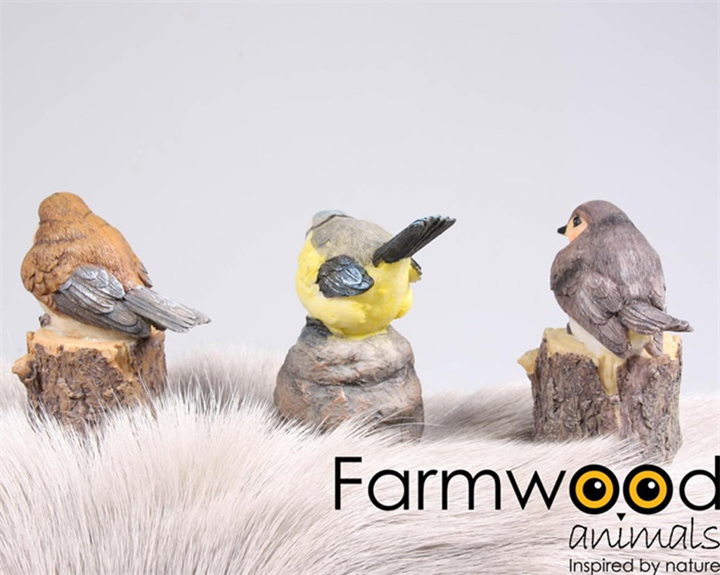 Farmwood animals tuinbeeld vogel met geluid 9x6x10 cm