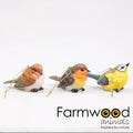 Farmwood animals farmwood vogel met hanger 8x3,5x5cm
