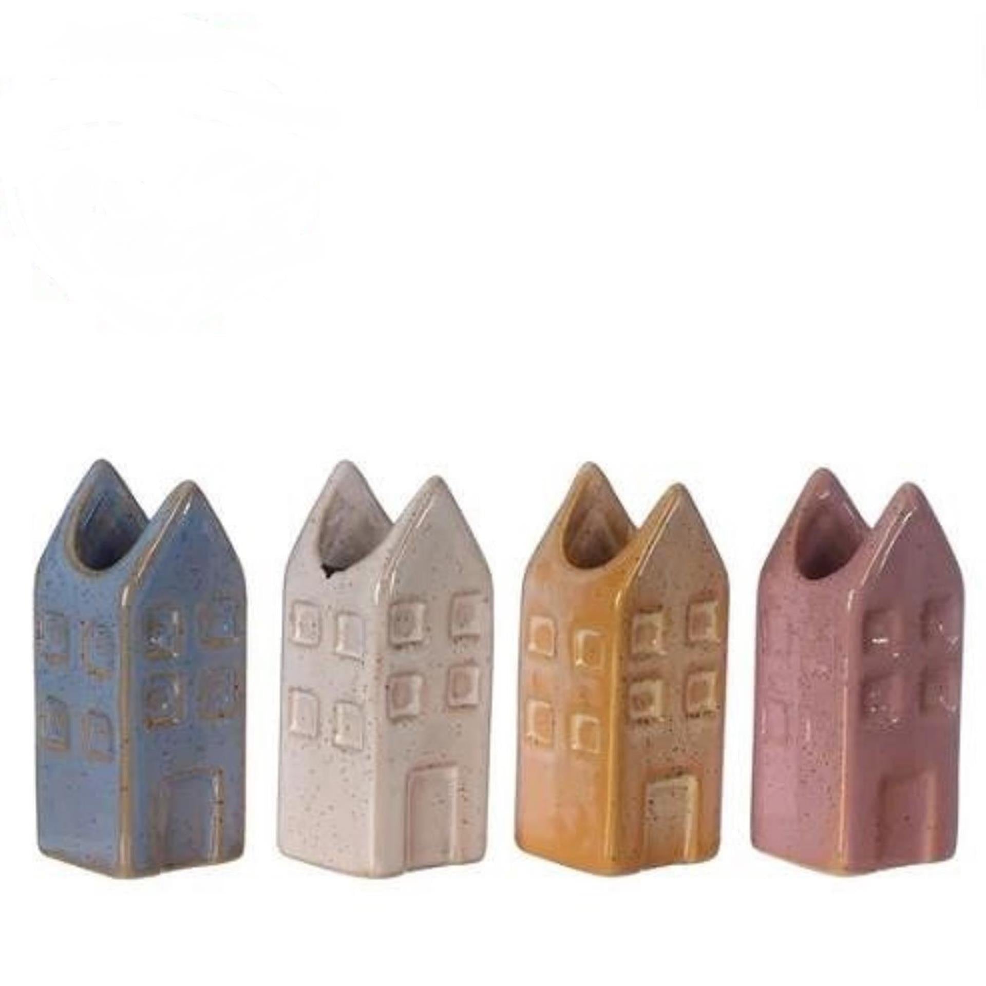 Ideas 4 seasons bloemenvaas huisje amsterdam m 3x3x8cm