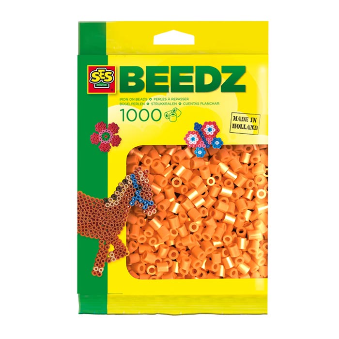 SES Bügelperlen - orange, 1000 Stück.