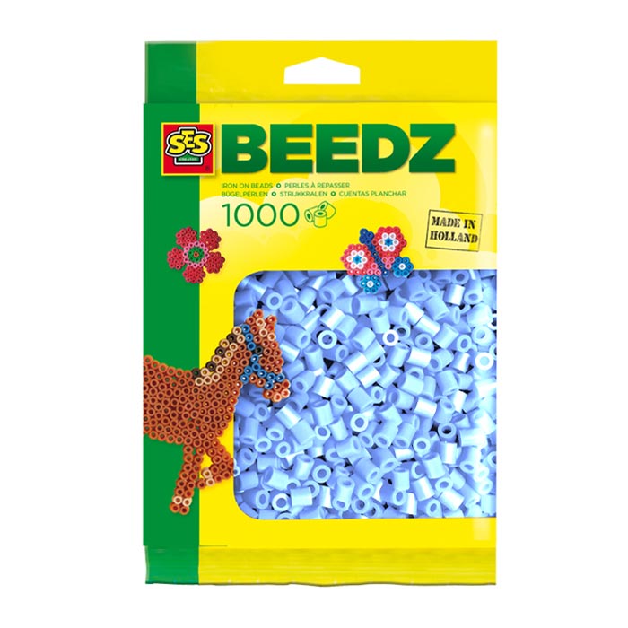 SES Bügelperlen - hellblau, 1000 Stück.