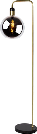 Lucide julius - vloerlamp - ø 28 cm - 1xe27 - fumé