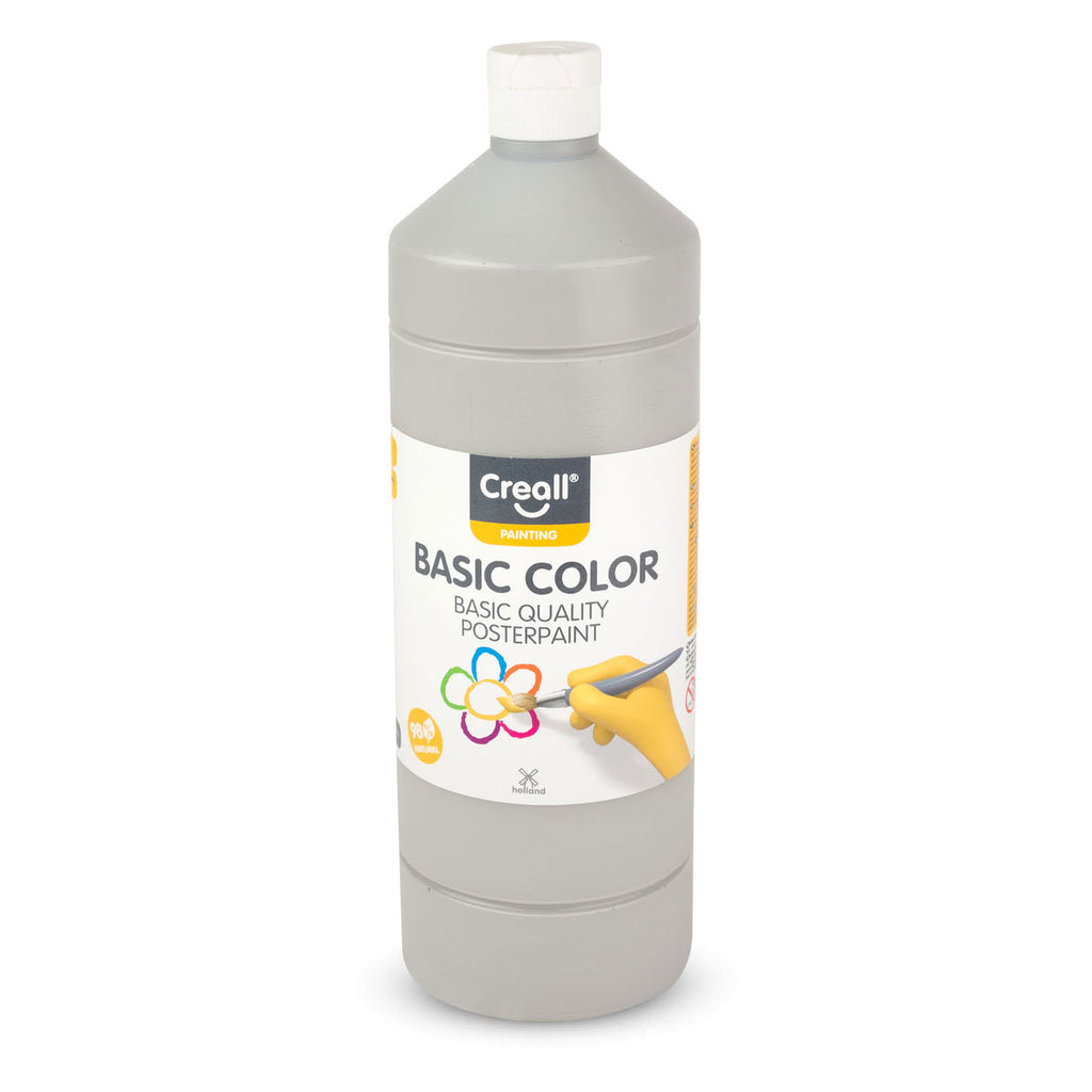 Creall Schulfarbe, grau, 1 Liter