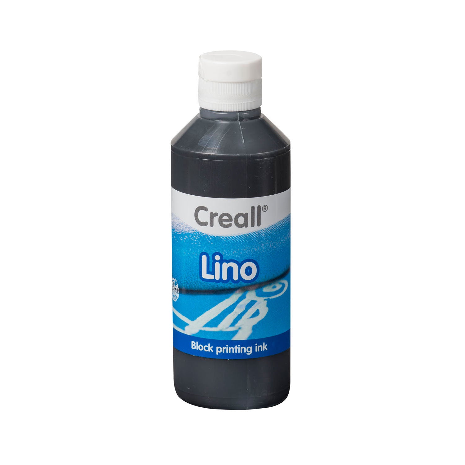 Creall Linoleumblockdruck Farbe Schwarz, 250 ml