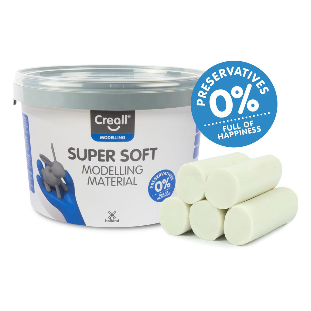 Creall Supersoft Ton weiß, 1750 g.
