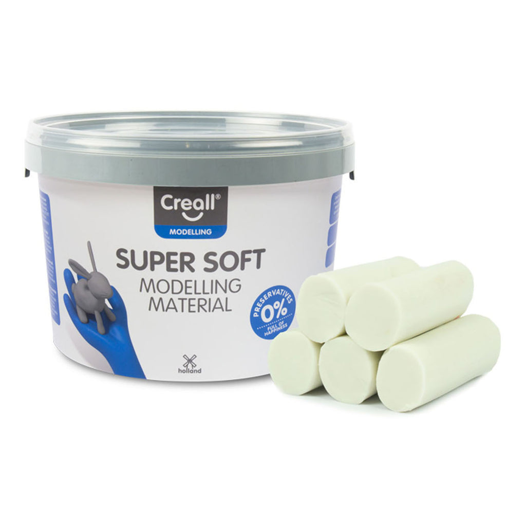 Creall Supersoft Ton weiß, 1750 g.