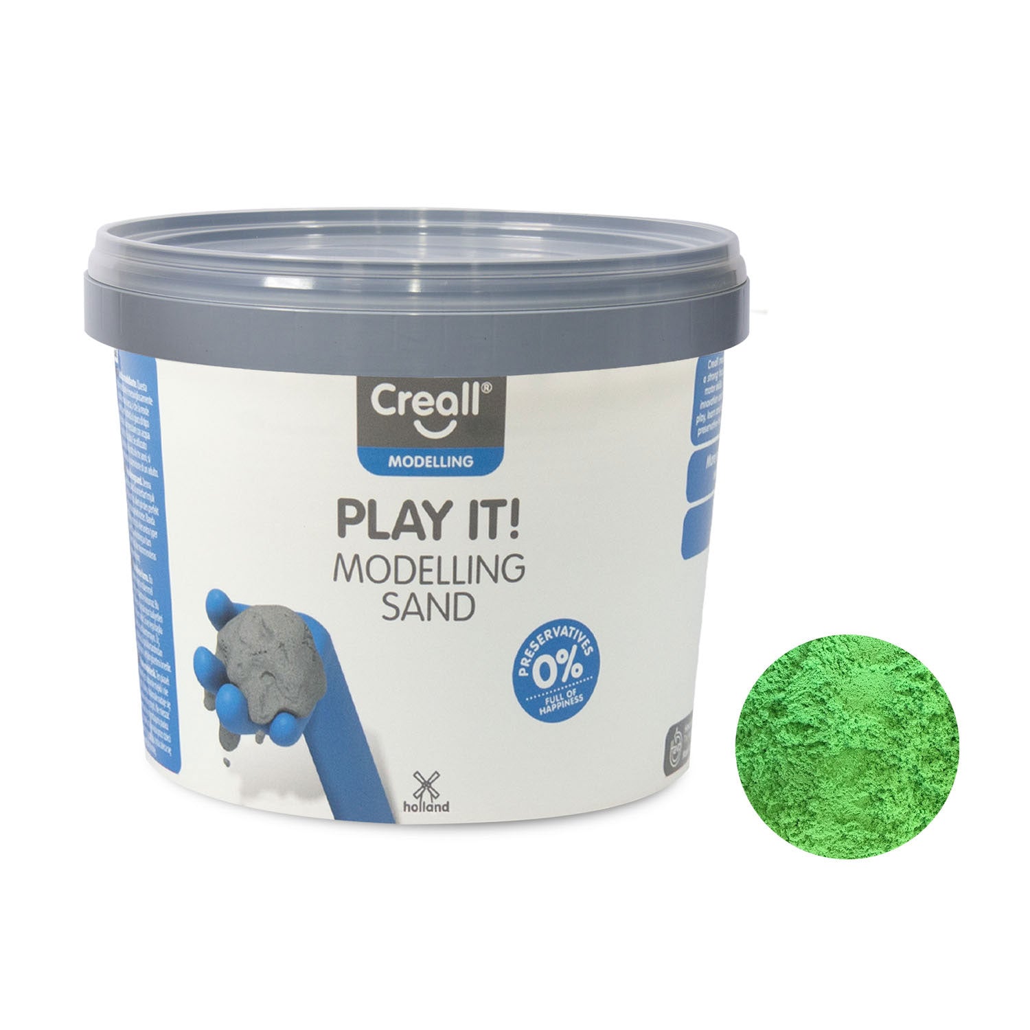 Creall Play It Play Sand Grün, 750g.