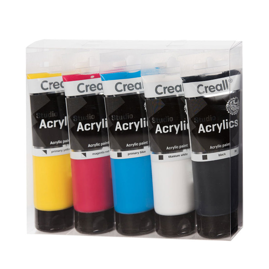 Creall Studio Acrylfarbe, 5 x 120 ml