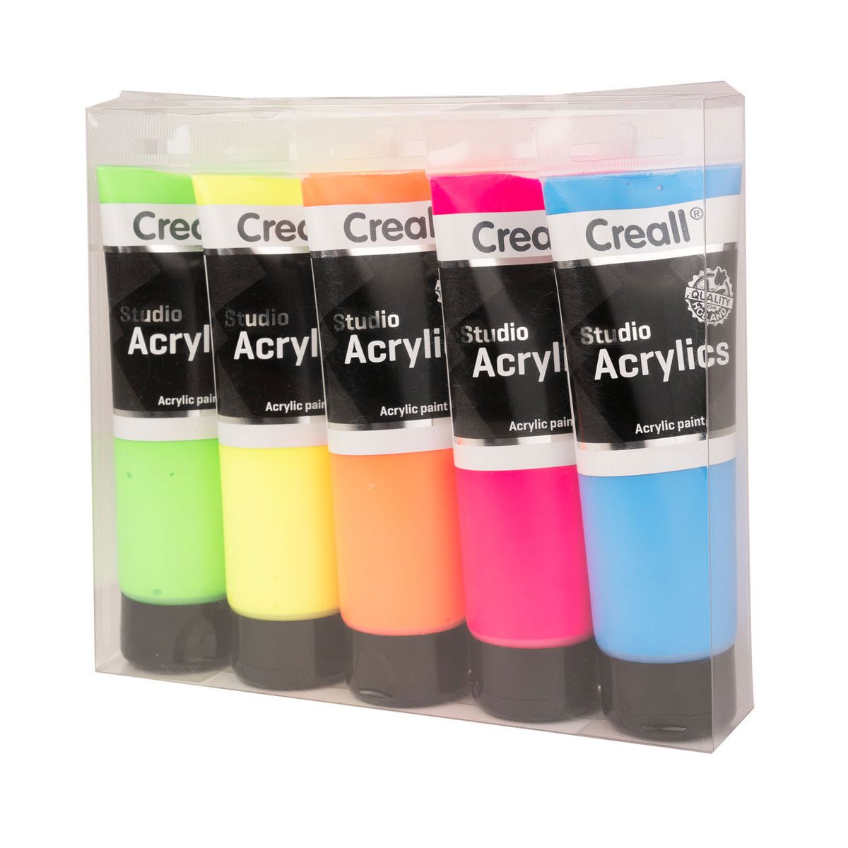 Creall Studio Acrylfarbe fluoreszierend, 5 x 120 ml