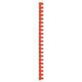 Bindruggen gbc plastic a4 16mm rood capaciteit 145vel