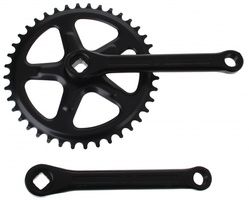 Fausto 32T Kurbelgarnitur | 127 mm | Stahl | Schwarz
