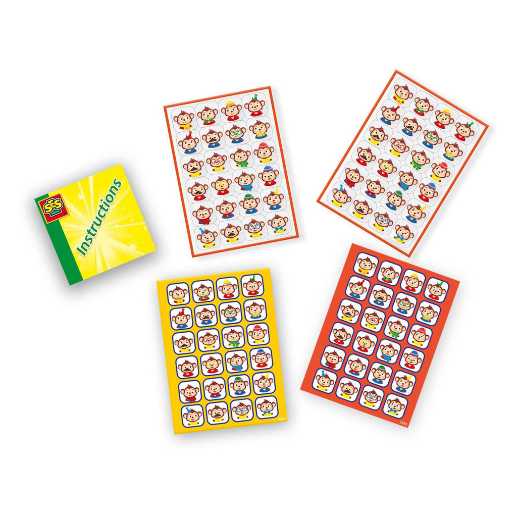 Ses creative reisspel raamstickers - wie ben ik met 2 speelborden - vanaf 3 jaar - herbruikbaar - schoencadeautjes sinterklaas