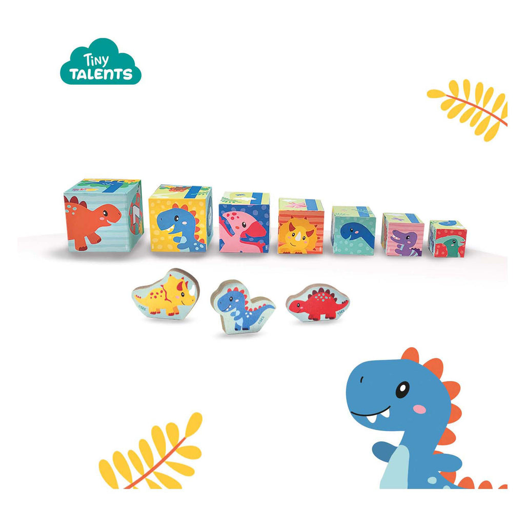 SES -Stapelblock-Turm mit Dino-Figuren