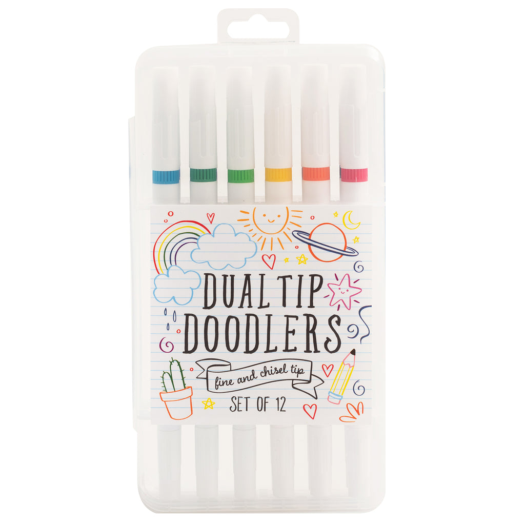 American crafts • marker set dual tip doodlers chisel fine