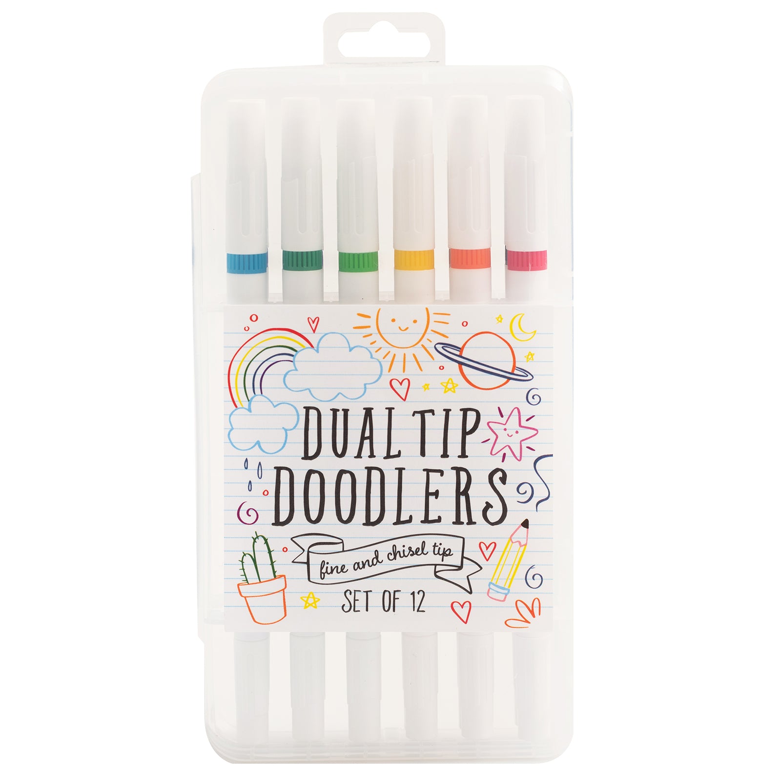 American crafts • marker set dual tip doodlers chisel fine