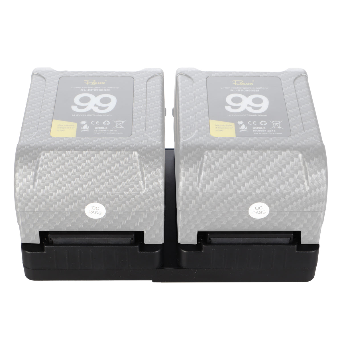Rolux duo mini v-mount battery plate rl-ac16s
