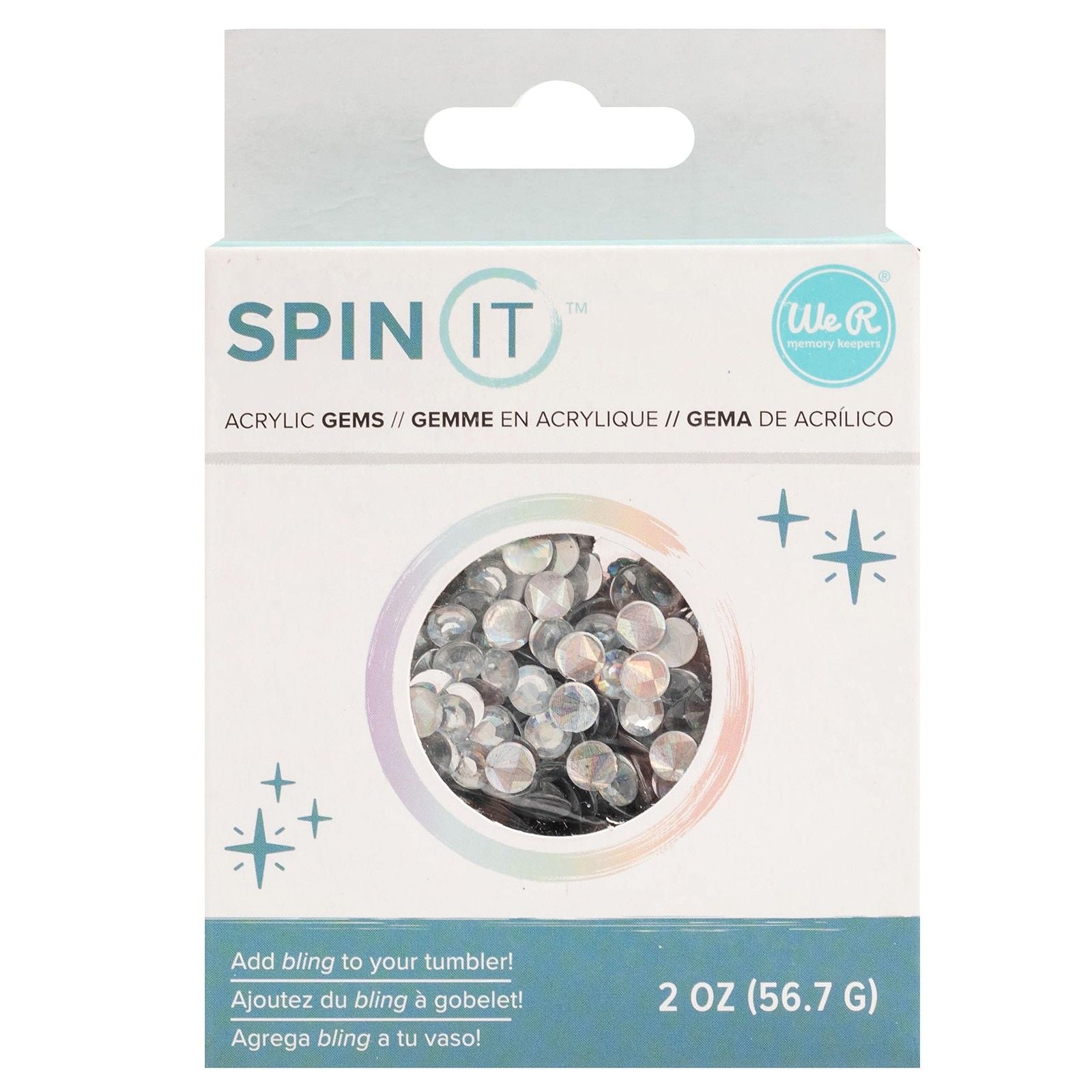 We r makers • spin it rhinestone clear