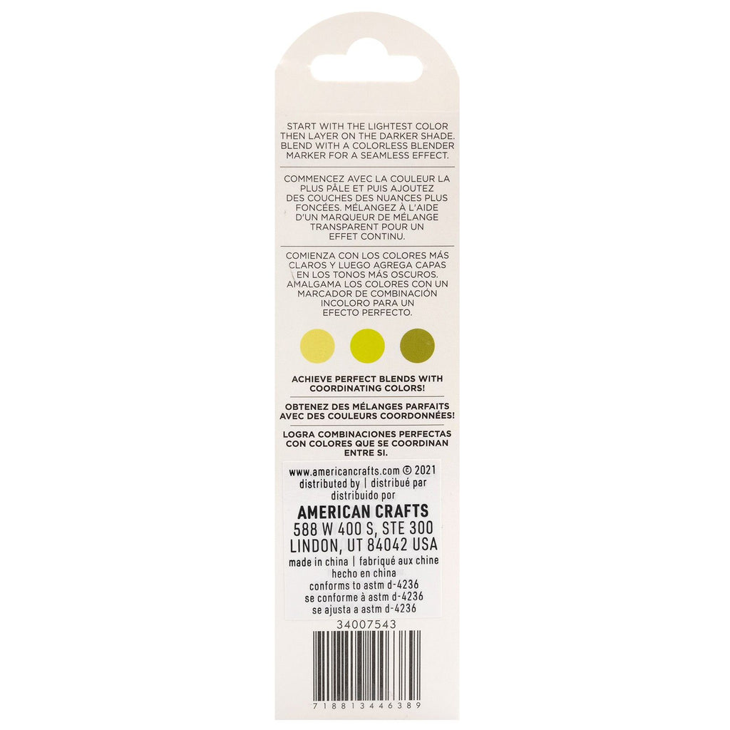 American crafts • sketch markers dual tip key lime