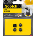 3m 1070698 - scotch® tip wrapping rubber zwart , ø 10 mm, 4 pack | 16 stuks