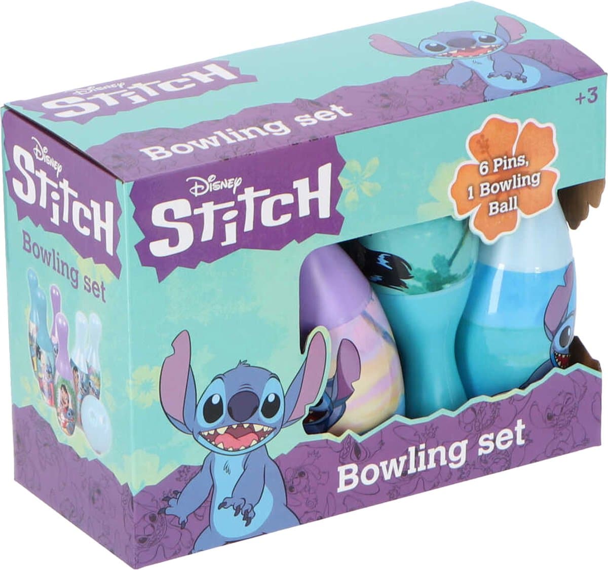 Jonotoys disney stitch bowlingset 7 delig