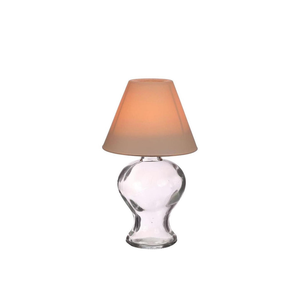 Ideas 4 seasons glazen lamp theelichthouder beige