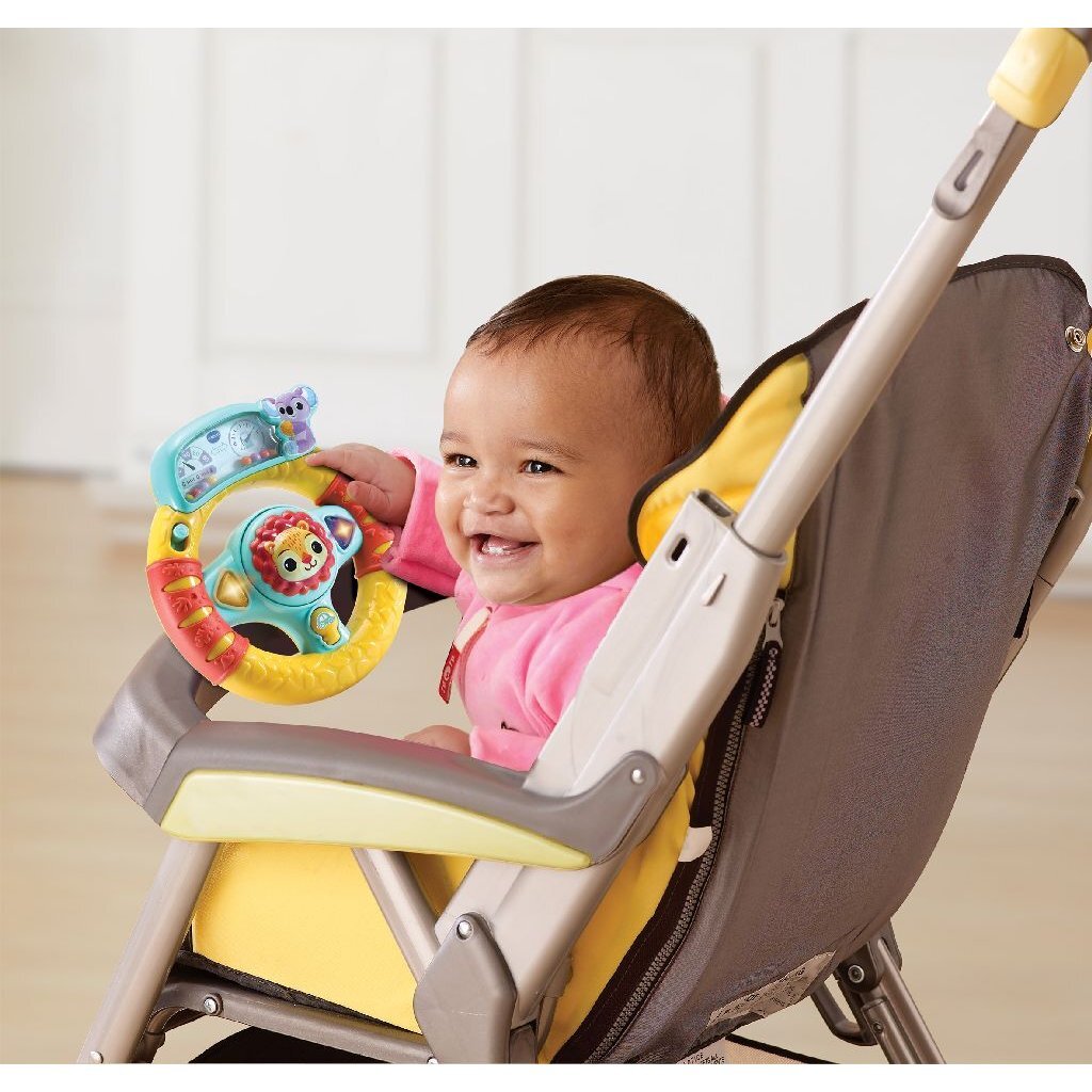 Vtech-Hupe dreht Lenkrad