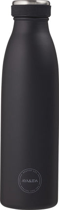 Aya ida - drinking bottle - thermosfles - waterfles - 500ml - matte black