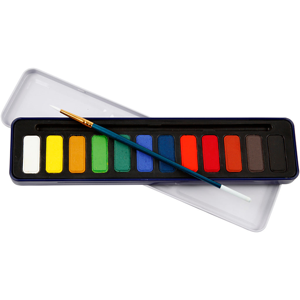 Creotime aquarelverf set, 12 assorti