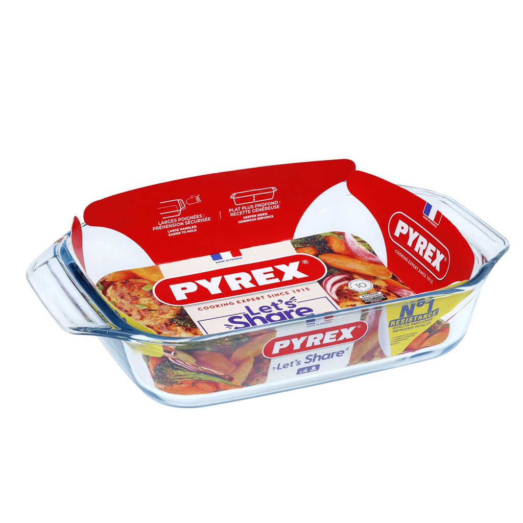 Pyrex ovenschaal 30x21cm 2,1l glas